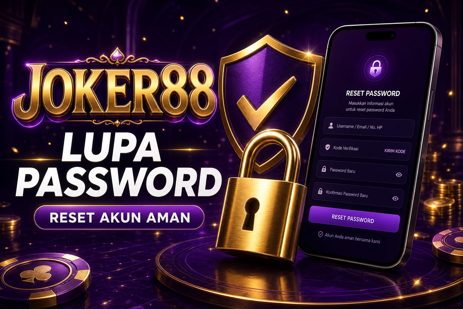 Lupa Password JOKER88 Play: Reset Aman lewat CS Resmi